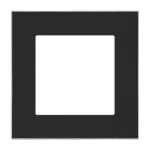 Simon 55 WMDZ-TRD1.163-149 Ramka 1-krotna DUO; Czarna, podstawa chrom