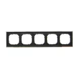 Simon 55 WMDZ-TRD5.163-149 Ramka 5-krotna DUO; Czarna, podstawa chrom