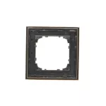 Simon 55 WMDZ-TRD1.166-149 Ramka 1-krotna DUO; Czarna, podstawa złota