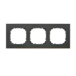 Simon 55 WMDZ-TRD3.166-149 Ramka 3-krotna DUO; Czarna, podstawa złota