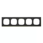 Simon 55 WMDZ-TRD5.166-149 Ramka 5-krotna DUO; Czarna, podstawa złota