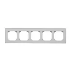 Simon 55 WMDZ-TRD5.149-143 Ramka 5-krotna DUO; Aluminium, podstawa czarna