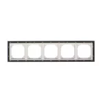 Simon 55 WMDZ-TRD5.149-143 Ramka 5-krotna DUO; Aluminium, podstawa czarna
