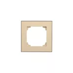 Simon 55 WMDZ-TRD1.149-144 Ramka 1-krotna DUO; Szampański, podstawa czarna