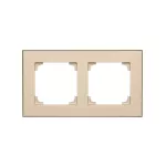 Simon 55 WMDZ-TRD2.149-144 Ramka 2-krotna DUO; Szampański, podstawa czarna