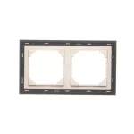 Simon 55 WMDZ-TRD2.149-144 Ramka 2-krotna DUO; Szampański, podstawa czarna