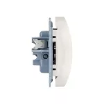 Simon 10 WC-GZ2MZxx-01-11xx Gniazdo wtyczkowe z uziemieniem podwójne z przesłonami torów prądowych (moduł) 16A, 250V~, zaciski śrubowe; biały