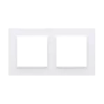 Simon 10 WC-R2xxxxxxx-11xx Ramka 2-krotna - uniwersalna poziom i pion; biały