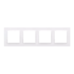 Simon 10 WC-R4xxxxxxx-11xx Ramka 4-krotna - uniwersalna poziom i pion; biały