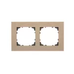 Simon 55 WMDZ-0120xZ-189 Ramka 2-krotna Nature; Inox szampański