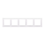 Simon 10 WC-R5xxxxxxx-11xx Ramka 5-krotna - uniwersalna poziom i pion; biały
