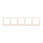 Simon 10 WC-R5xxxxxxx-41xx Ramka 5-krotna - uniwersalna poziom i pion; kremowy