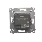 Simon 54 WMDZ-C2USBx-011 Ładowarka 2 x USB (moduł), 2.1 A, 5V DC, 230V; biały