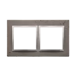 Simon 54 Nature WMDZ-0120xS-096 Ramka 2-krotna Nature-Beton, MOKRA ROBOTA, IP20/IP44 (IP44-należy zastosować zestaw uszczelek DUN2)