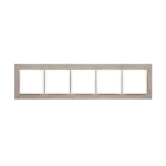 Simon 54 Nature WMDZ-0150xS-091 Ramka 5-krotna Nature-Beton, AL BETONE, IP20/IP44 (IP44-należy zastosować zestaw uszczelek DUN5)
