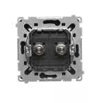 Simon Basic WMUE-012000-Y013 Gniazdo ekwipotencjalne podwójne (moduł); czarny