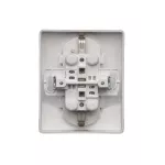 Simon Basic WMBW-12210x-H013 Gniazdo wtyczkowe z uziemieniem Schuko podwójne; satynowy