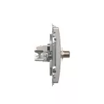 Simon Basic WMUA-0510xx-4011 Gniazdo antenowe typu "F" + RJ45 kat.6 (moduł); srebrny mat