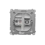 Simon Basic WMUA-0510xx-H011 Gniazdo antenowe typu "F" + RJ45 kat.6 (moduł); satynowy