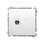 Simon Basic WMUA-05XXXX-1011 Gniazdo antenowe typu "F" pojedyncze  (moduł); biały