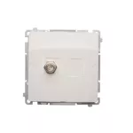 Simon Basic WMUA-05XXXX-1011 Gniazdo antenowe typu "F" pojedyncze  (moduł); biały