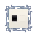 Simon 10 WC-51xxxxx-01-41xx Gniazdo komputerowe pojedyncze RJ45 kategoria 5e (moduł); kremowy