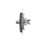 Simon 54 WMDA-050xxx-048 Gniazdo antenowe typu "F" podwójne (moduł). Do instalacji indywidualnych; antracyt