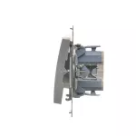 Simon 54 WMDL-042xx4-043 Łącznik roletowy trójpozycyjny 1-0-2 (moduł); srebrny mat