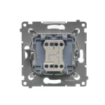 Simon 54 WMDL-042xx4-043 Łącznik roletowy trójpozycyjny 1-0-2 (moduł); srebrny mat