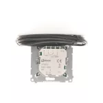 Simon 54 WMDR-14xxx1-043 Regulator temperatury z wyświetlaczem z czujnikiem zewnętrznym (moduł) 16(2) A, 230V~; srebrny mat W komplecie czujnik zewnętrzny (sonda)