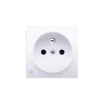 Simon 54 WMDW-P0111x-011AB Pokrywa gniazda pojedynczego z przesłonami; antybakteryjny biały