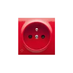 Simon 54 WMDW-P0111x-022AB Pokrywa gniazda pojedynczego z przesłonami; antybakteryjny czerwony
