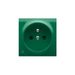 Simon 54 WMDW-P0111x-033AB Pokrywa gniazda pojedynczego z przesłonami; antybakteryjny zielony