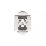 Simon 54 WMDW-P0131x-011AB Pokrywa gniazda podwójnego z przesłonami do ramek PREMIUM; antybakteryjny biały