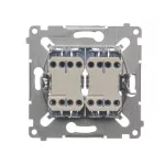 Simon 54 WMDL-0702xx-0xx Łącznik krzyżowy podwójny (mechanizm) 10AX, 250V~, szybkozłącza