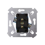 Simon 54 WMDW-0020NM-0xx Gniazdo wtyczkowe podwójne z uziemieniem (mechanizm) 16A, 250V~, zaciski śrubowe