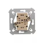 Simon 54 WMDW-0020NM-0xx Gniazdo wtyczkowe podwójne z uziemieniem (mechanizm) 16A, 250V~, zaciski śrubowe