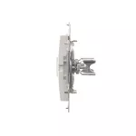 Simon 54 WMDK-P2xxxx-011AB Pokrywa gniazd teleinformatycznych na Keystone płaska podwójna (moduł); antybakteryjny biały