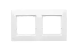 Simon 54 Premium WMDZ-0120xK-011AB Ramka 2-krotna PREMIUM do puszek karton-gips IP20 / IP44; antybakteryjny biały