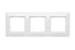Simon 54 Premium WMDZ-0130xK-011AB Ramka 3-krotna PREMIUM do puszek karton-gips IP20 / IP44; antybakteryjny biały