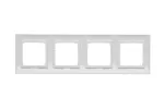 Simon 54 Premium WMDZ-0140xx-011AB Ramka 4-krotna PREMIUM IP20 / IP44; antybakteryjny biały
