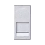 Simon Connect TSC-KA76-8 Płytka K45/2, 1x RJ z osłoną; 22,5x45mm; uniwersalna; aluminium
