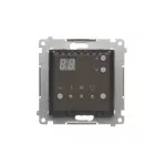 Simon 54 WMDR-141xx1-046 Regulator temperatury z wyświetlaczem z czujnikiem wewnętrznym (moduł) 16(2) A, 230V~; brąz mat