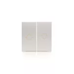 Simon 54 WMDL-K6x2xx-043 Klawisze do mechanizmu SZP1M; srebrny mat