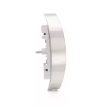 Simon 54 WMDW-P0131x-043 Pokrywa gniazda podwójnego z przesłonami do ramek PREMIUM; srebrny mat