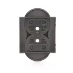 Simon 54 WMDW-P0131N-046 Pokrywa gniazda podwójnego z przesłonami do ramek NATURE; brąz mat