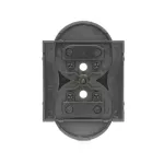 Simon 54 WMDW-P0131N-048 Pokrywa gniazda podwójnego z przesłonami do ramek NATURE; antracyt