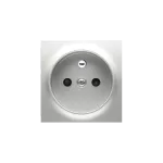 Simon 54 WMDW-P0111x-043 Pokrywa gniazda pojedynczego z przesłonami; srebrny mat