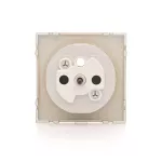 Simon 54 WMDW-P0111x-044 Pokrywa gniazda pojedynczego z przesłonami; złoty mat