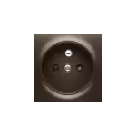Simon 54 WMDW-P0111x-046 Pokrywa gniazda pojedynczego z przesłonami; brąz mat